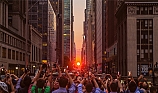 В Нью-Йорке можно сфотографировать необычные лучи солнца