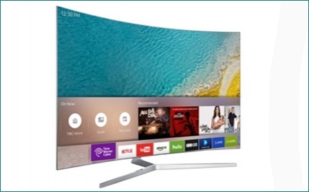 Samsung представила первый в мире безрамочный изогнутый телевизор SUHD TV