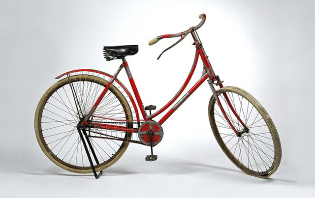 Rare Tiffany & Co. Silver Mounted Lady`s Bicycle